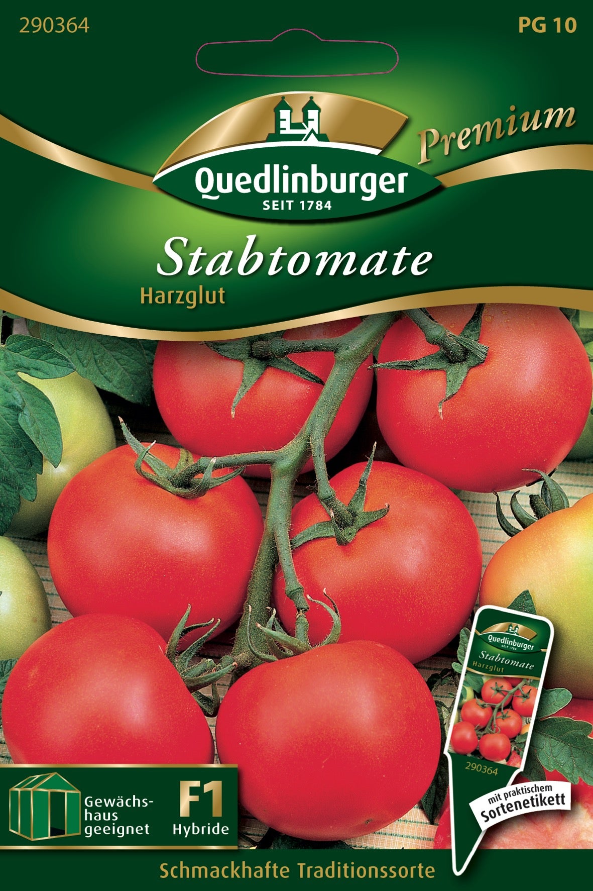 Gemüsesamen Stab-Tomaten Harzglut von Quedlinburger SAATGUT