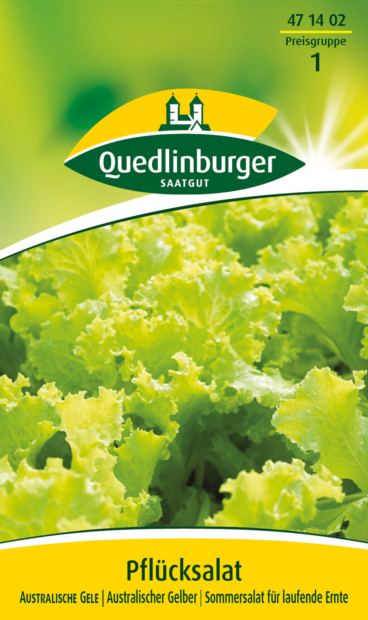 Gemüsesamen Pflücksalat Australische Gel von Quedlinburger SAATGUT