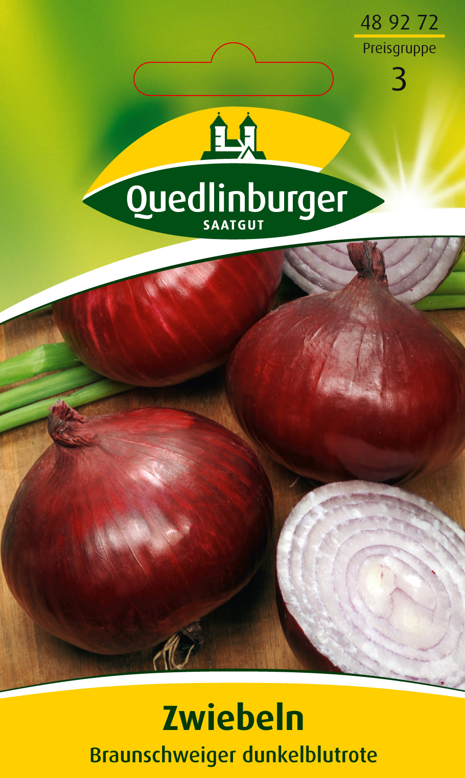 Gemüsesamen Zwiebeln Braunschweiger dunkel von Quedlinburger SAATGUT