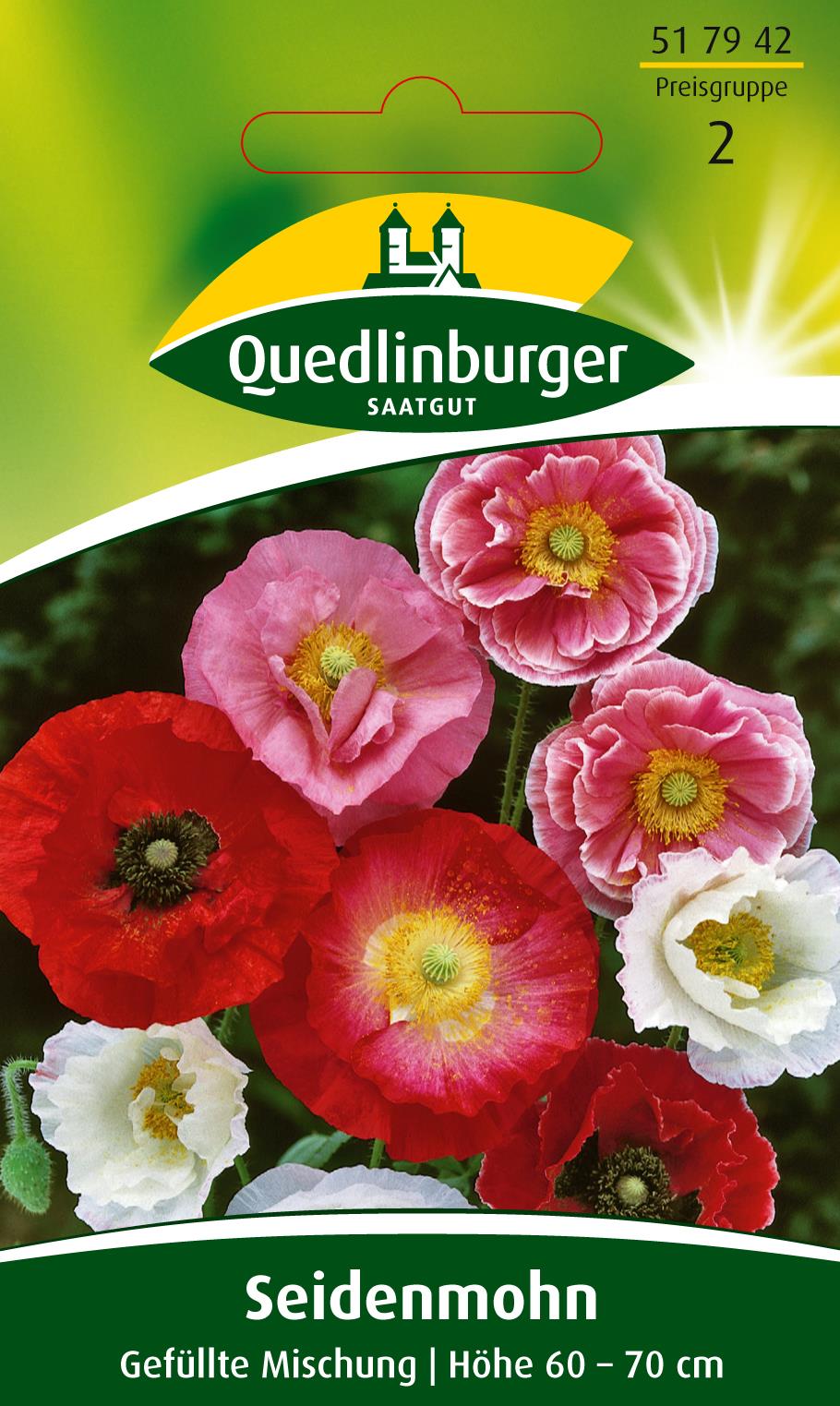 Blumensamen Seiden-Mohn Gefüllte Mischung von Quedlinburger SAATGUT