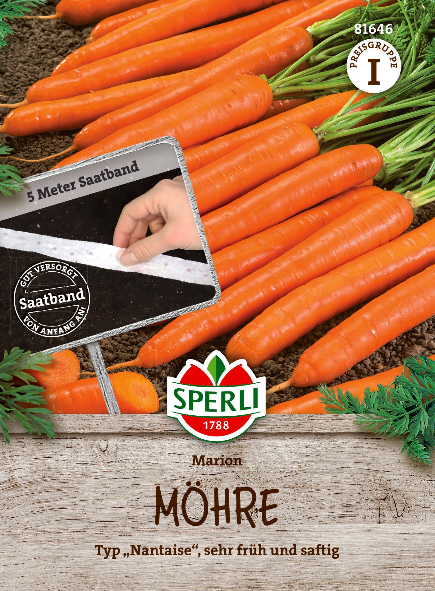 Möhre Marion, F1, Saatband