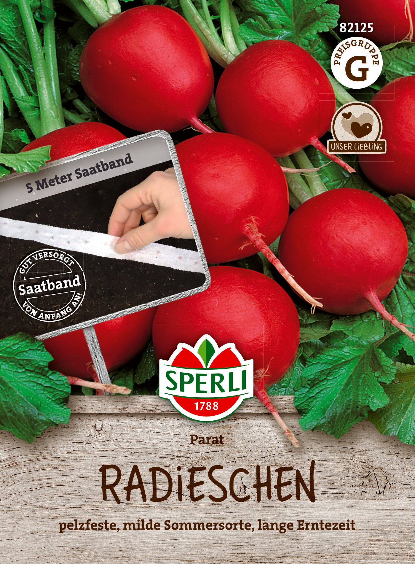 Radieschen Parat, Saatband