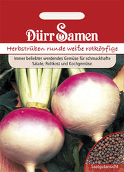 Herbstrüben runde weiße rotköpfige