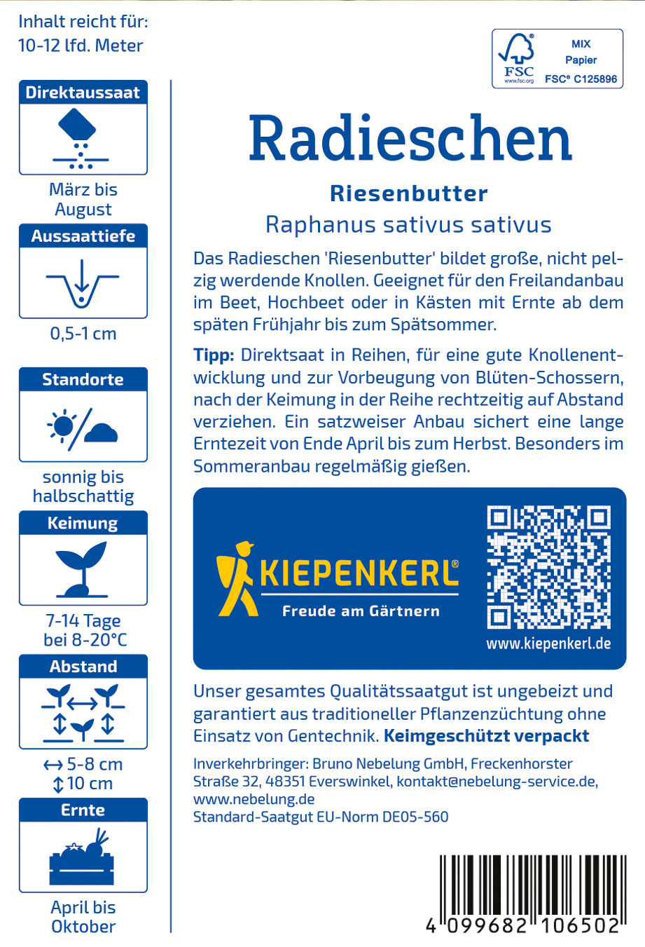 Radieschen Riesenbutter
