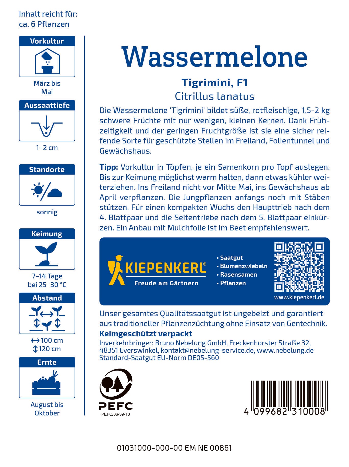 Wassermelone Tigrimini, F1