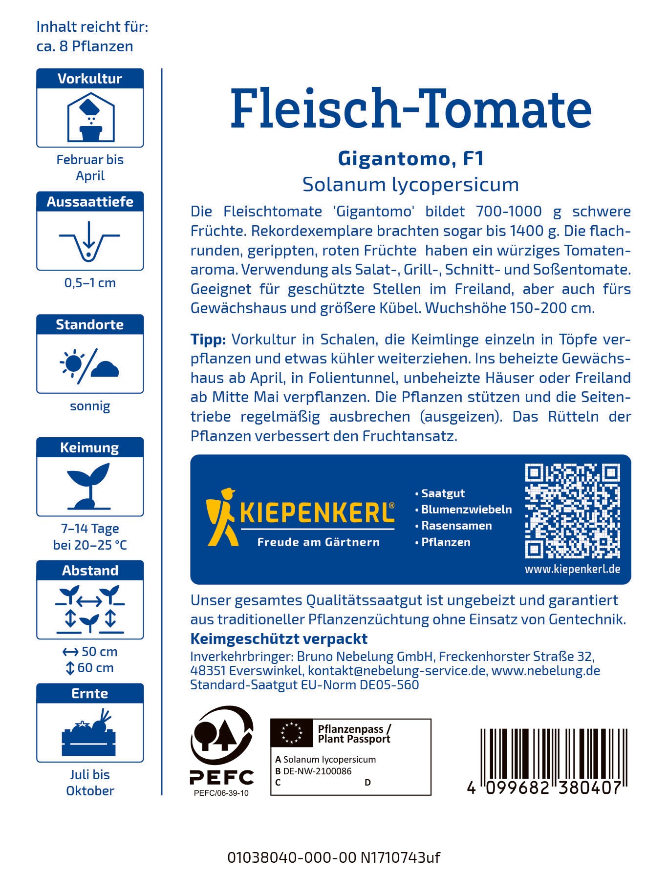 Fleisch-Tomate Gigantomo, F1