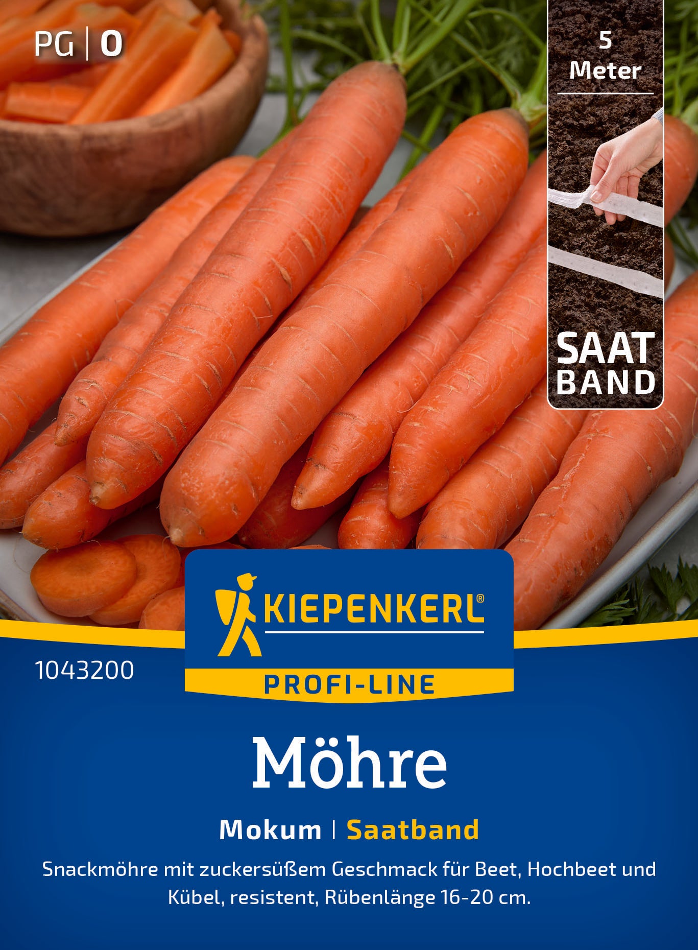 Möhre Mokum, F1, Saatband