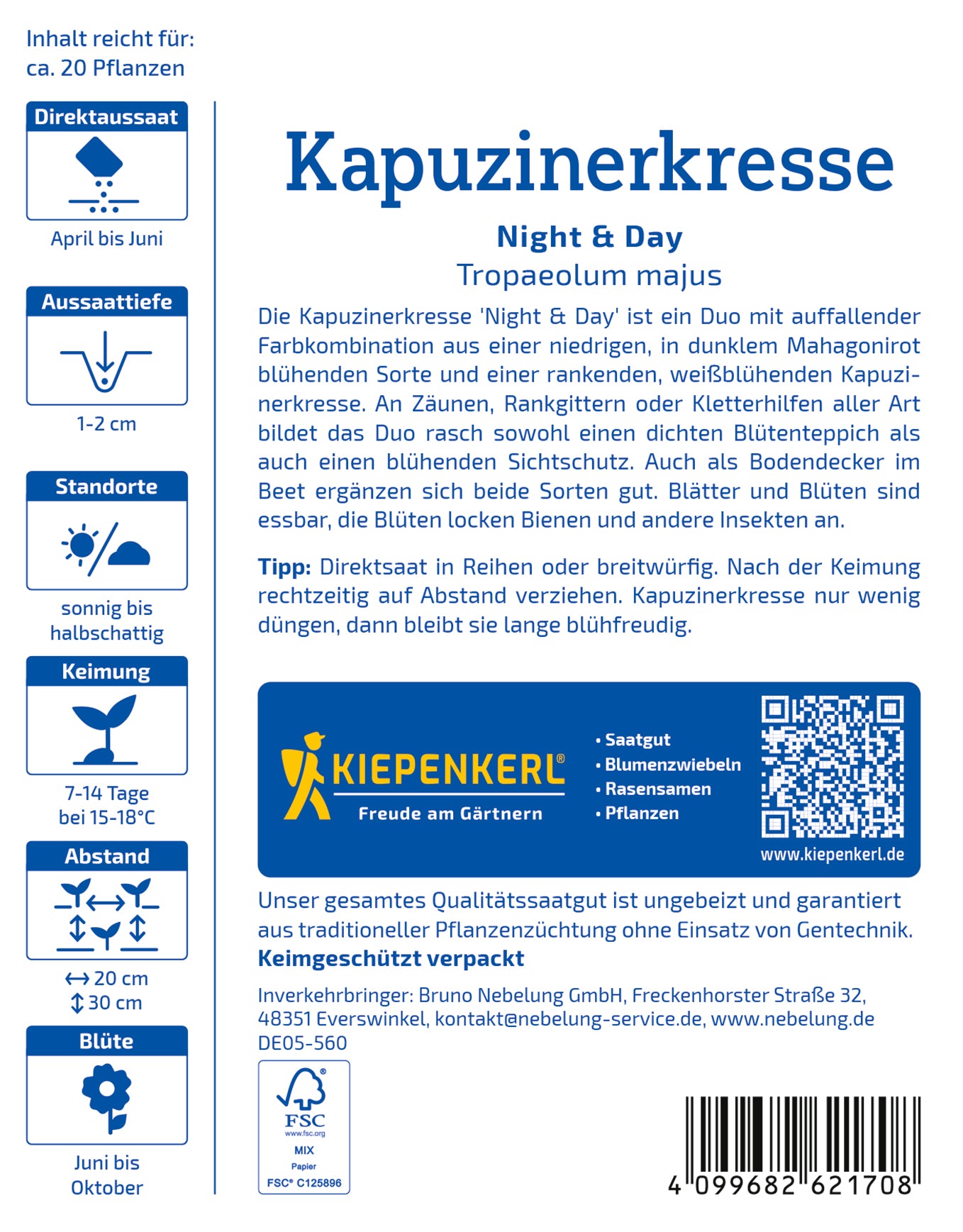 Kapuzinerkresse Night & Day
