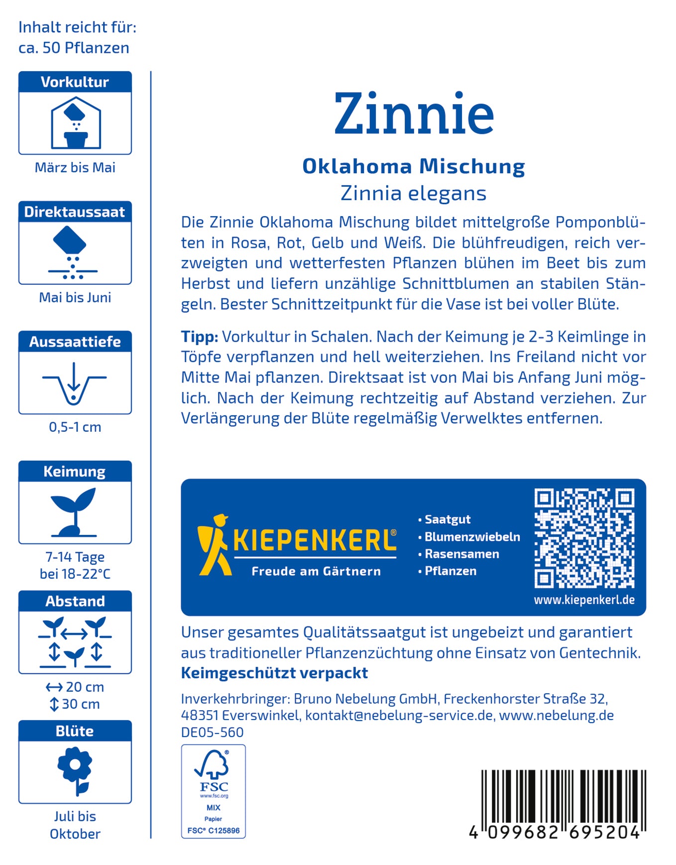 Zinnie Oklahoma Mischug