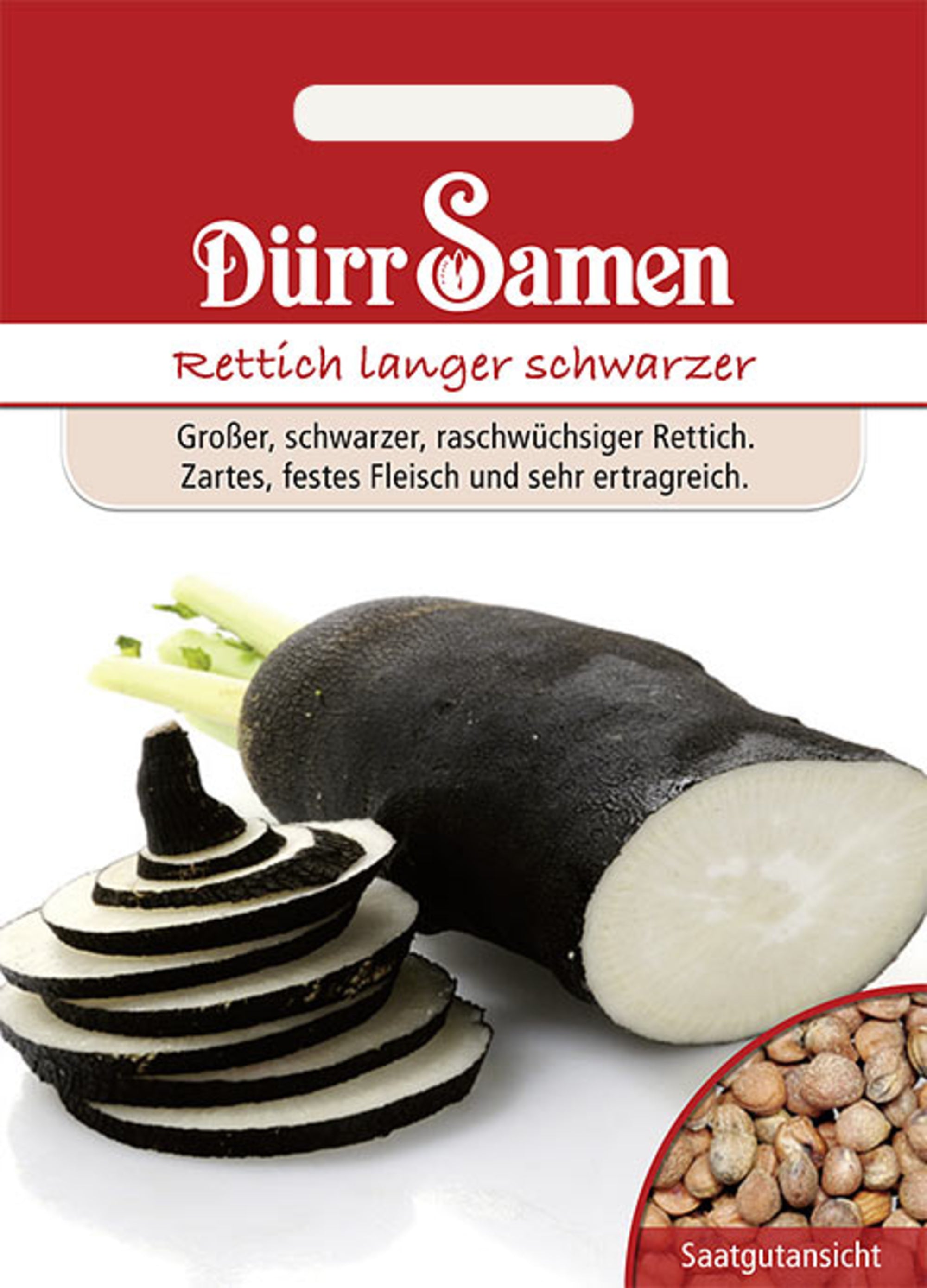 Winterrettich Langer schwarzer