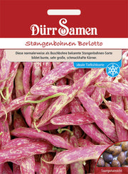 Stangenbohnen Borlotto-Typ