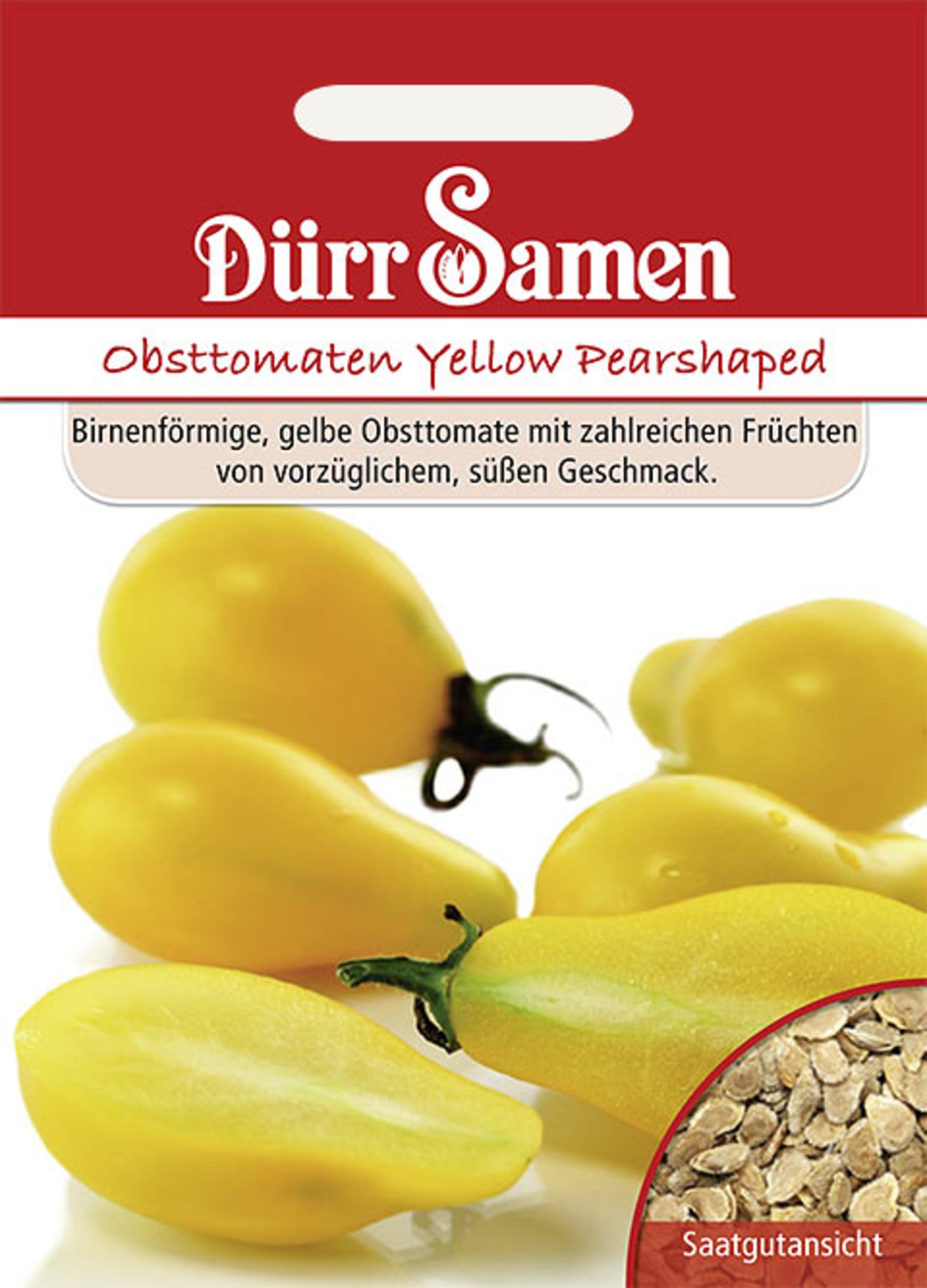 Obst-Tomaten Yellow Pearshaped