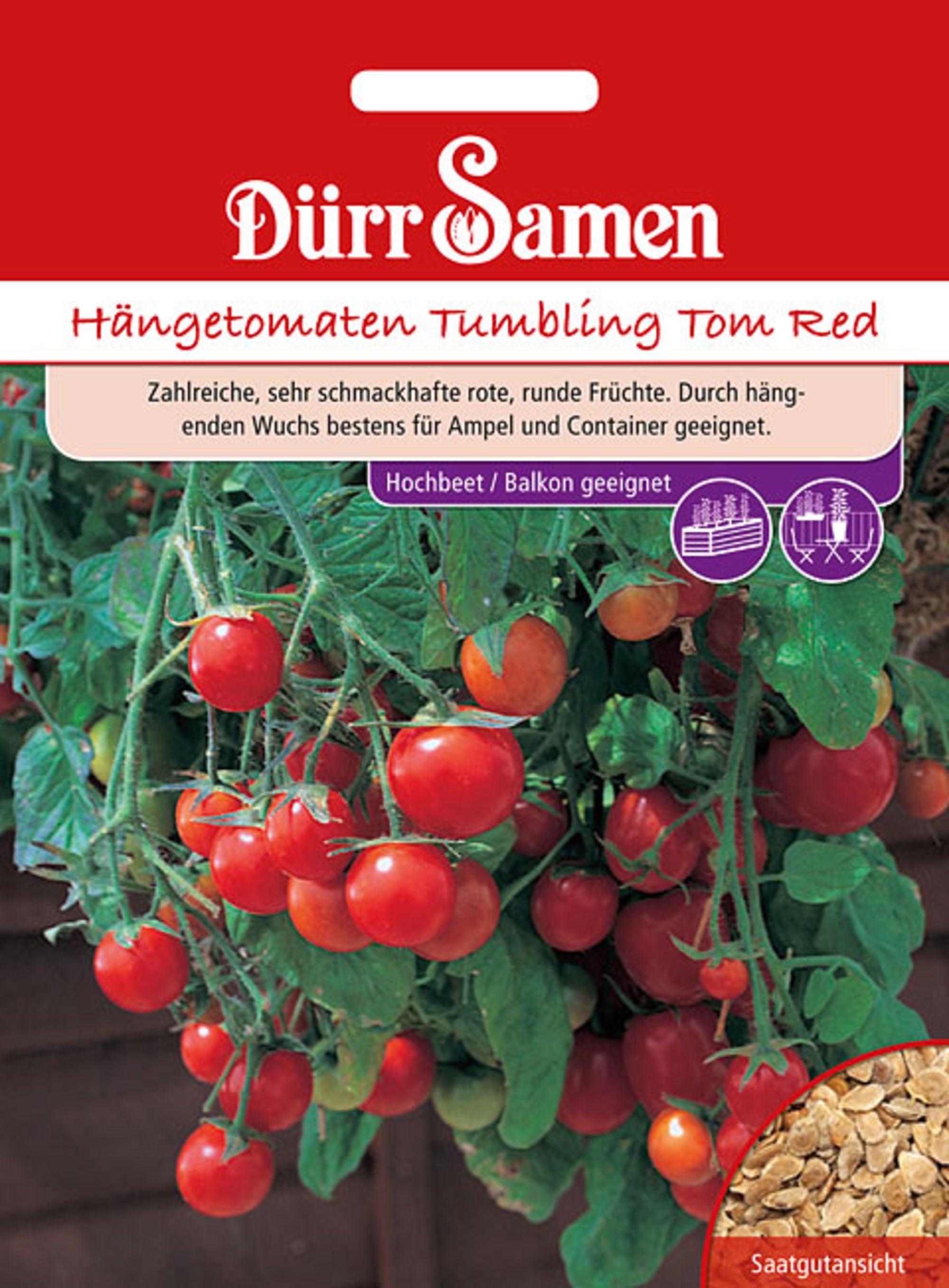 Hängetomaten Tumbling Tom Red