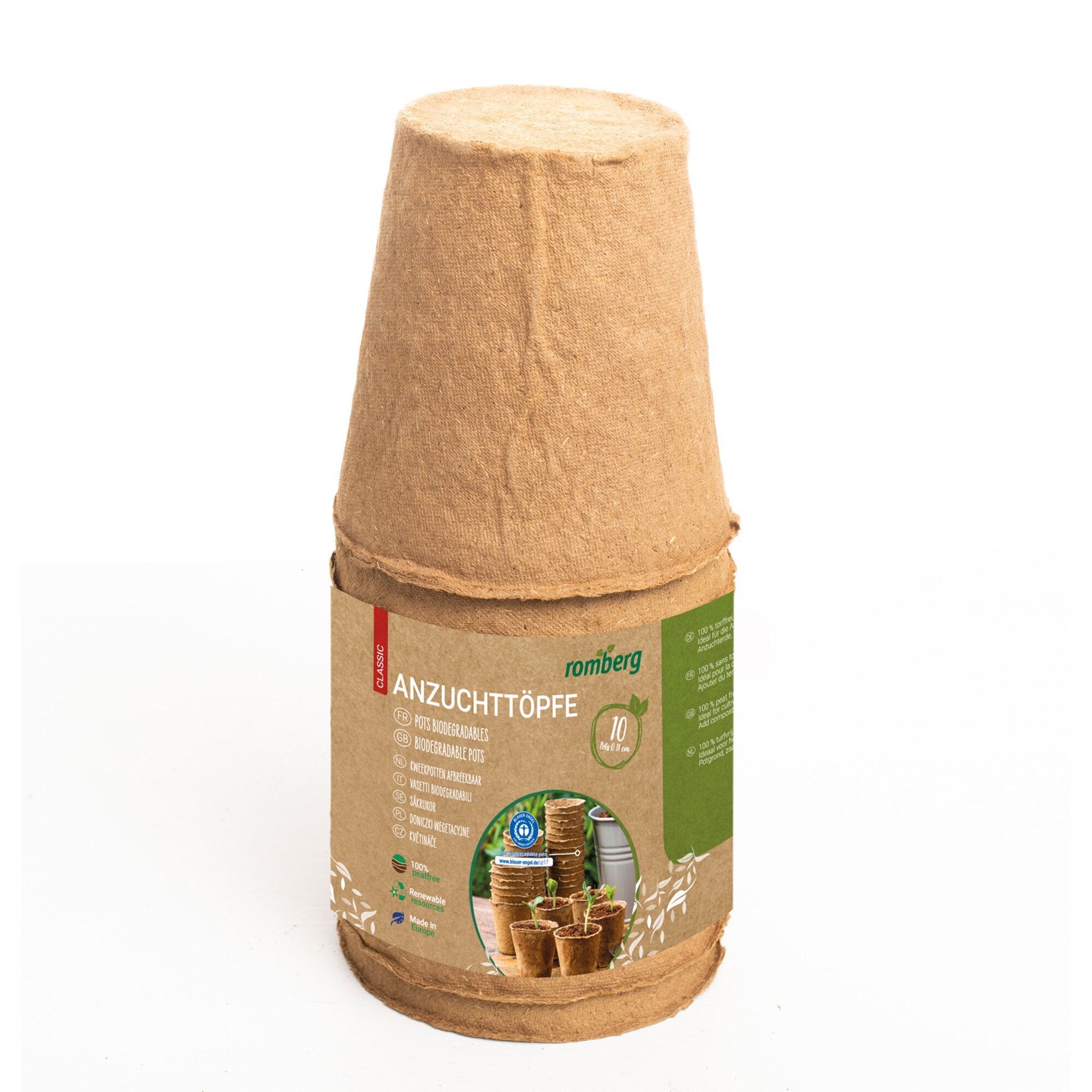 10 Anzuchttöpfe 11 cm rund