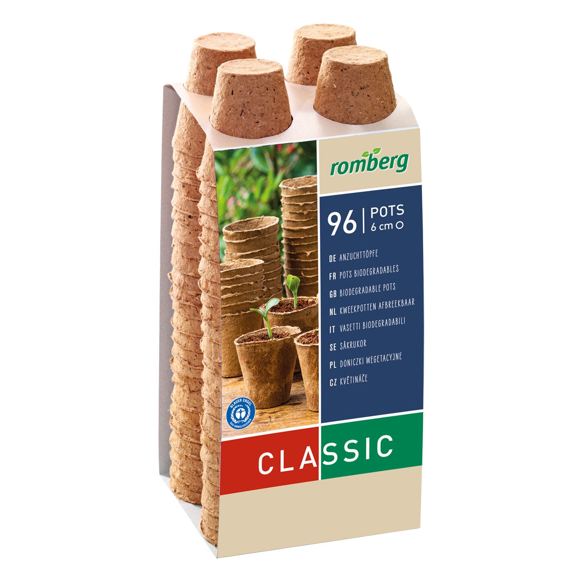 96 Anzuchttöpfe 6 cm rund Großpackung