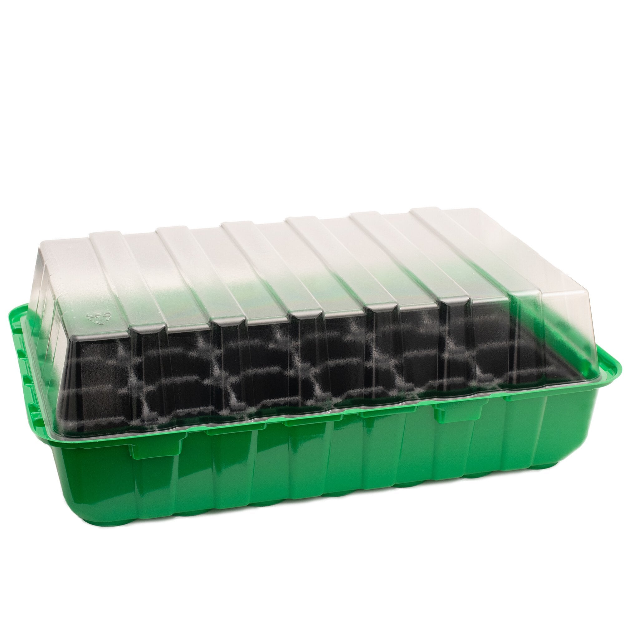 Anzuchthaus 4er Set 36 x 22 x 13 cm je 24 Kunststofftöpfe