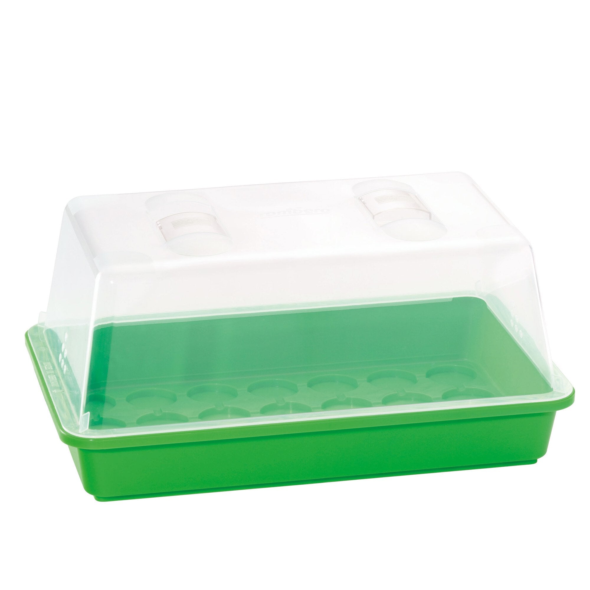 Gewächshaus M 38 x 24 x 19 cm, mit Belüftung, sehr stabil, bruchsicherer Deckel