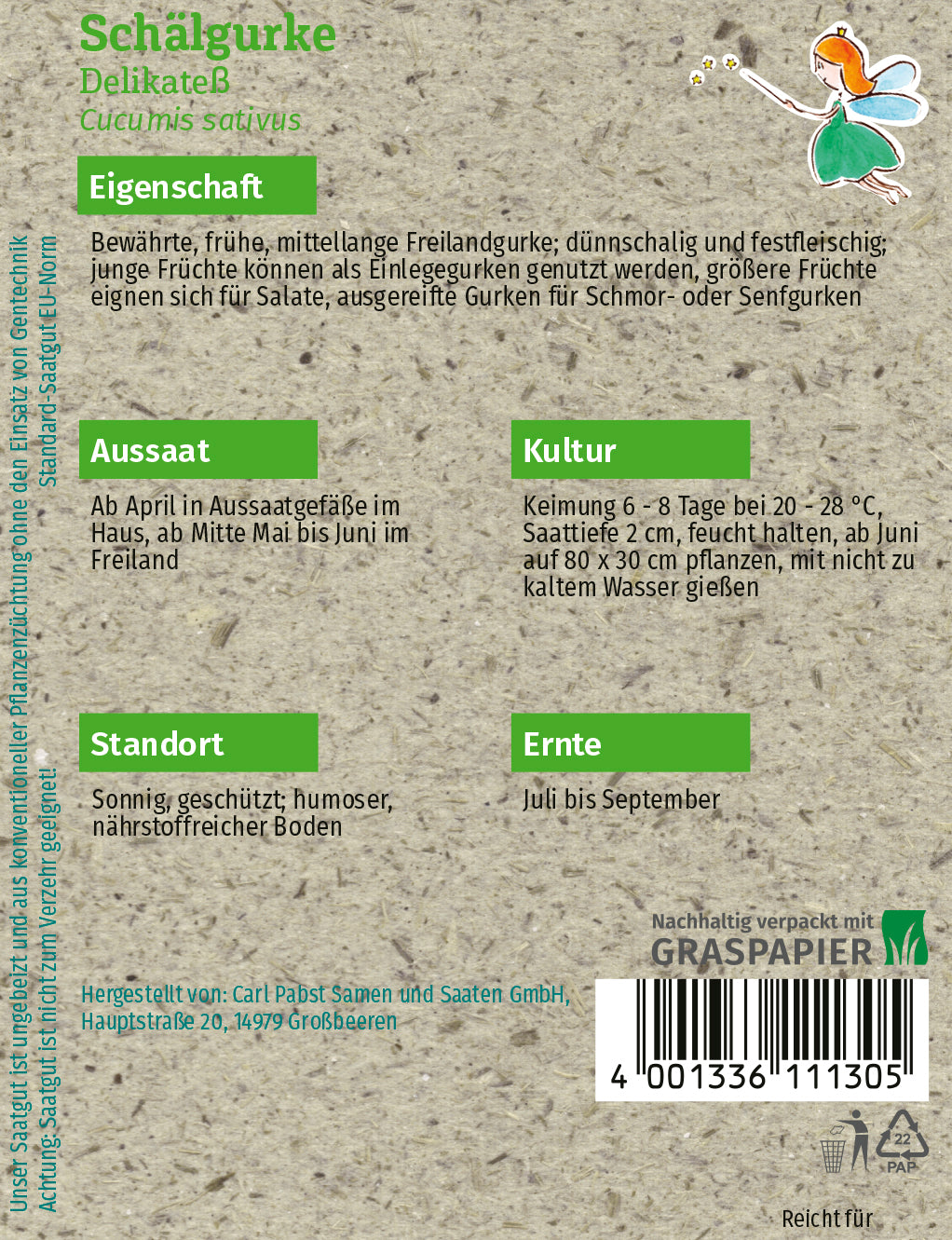 Salat- und Schälgurke Delikateß