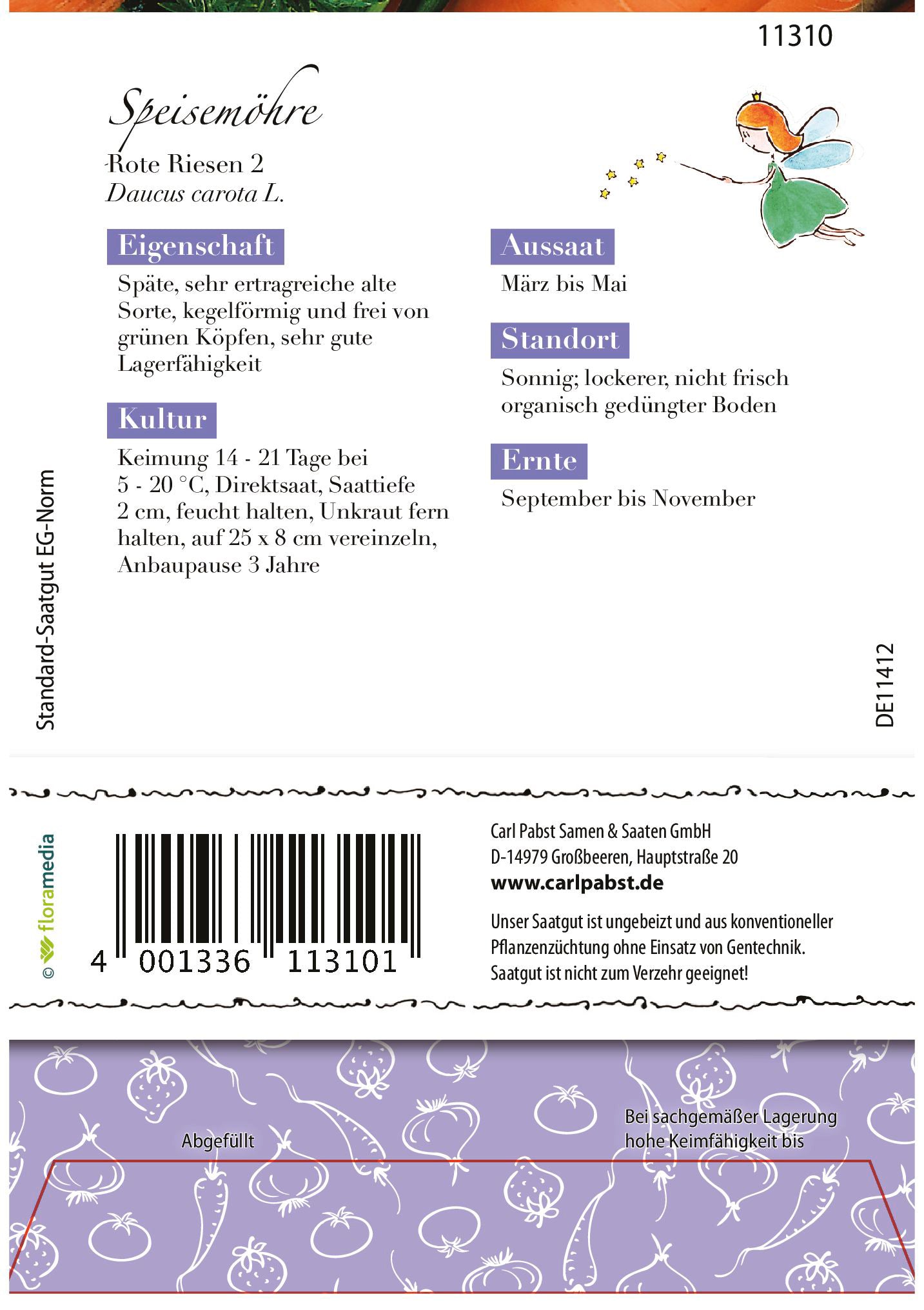 Speisemöhre Rote Riesen 2