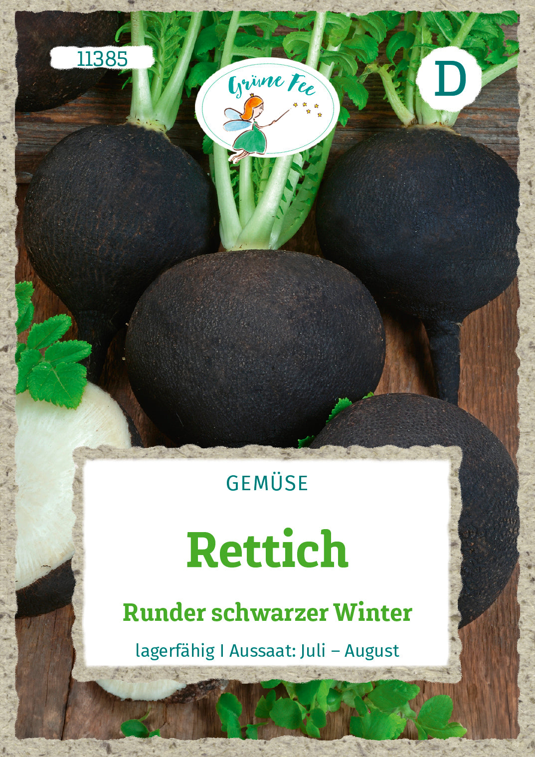 Rettich Runder schwarzer Winter