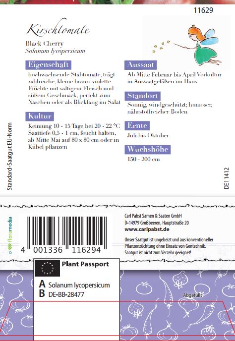 Kirschtomate Black Cherry