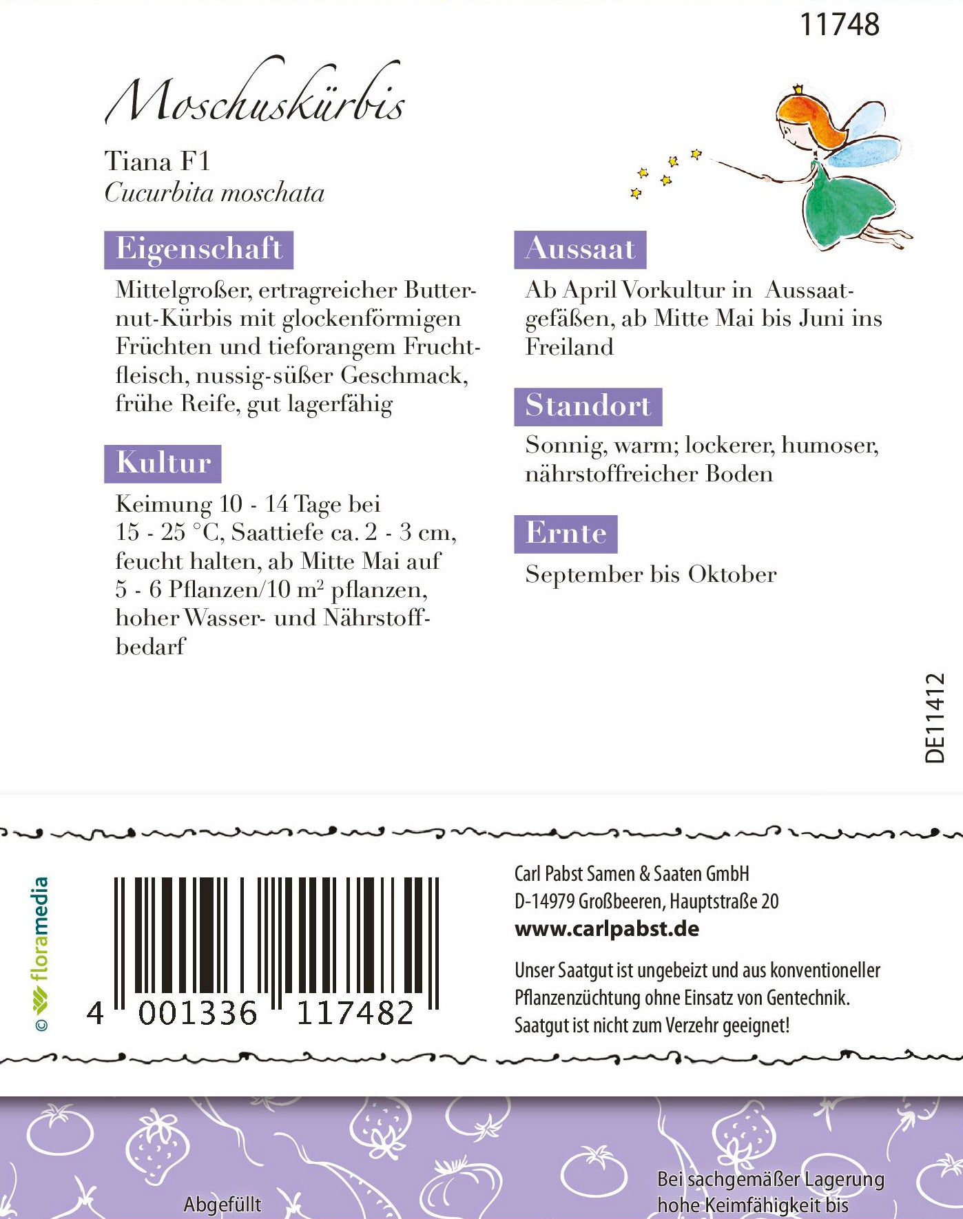 Moschuskürbis Tiana F1