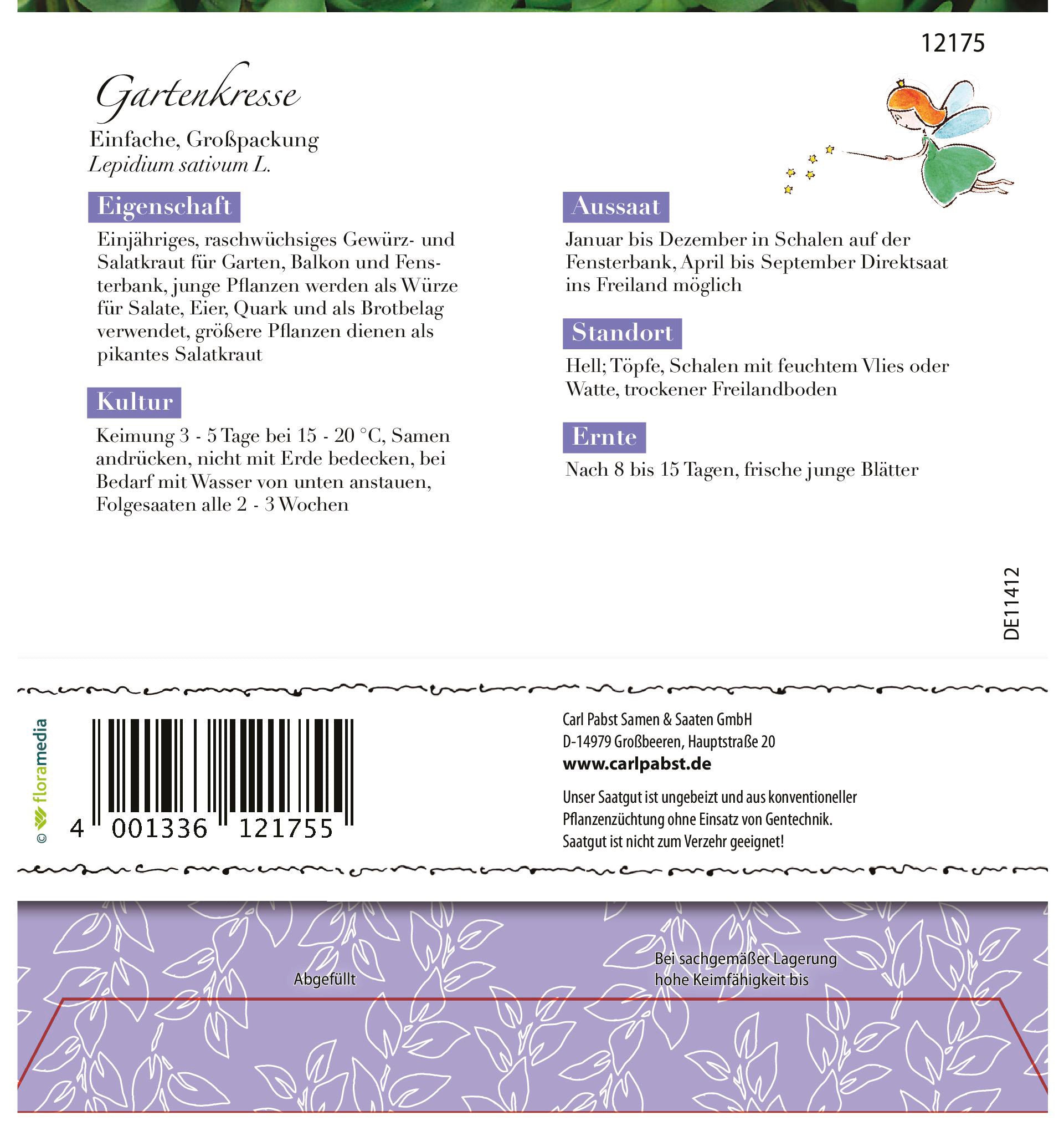 Gartenkresse Einfache Maxi-Pack