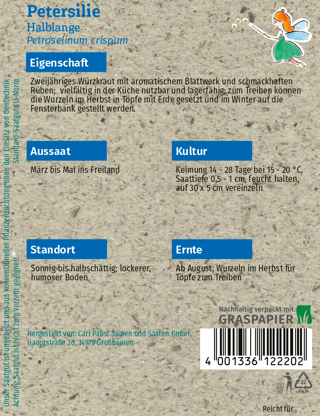 Petersilie Halblange