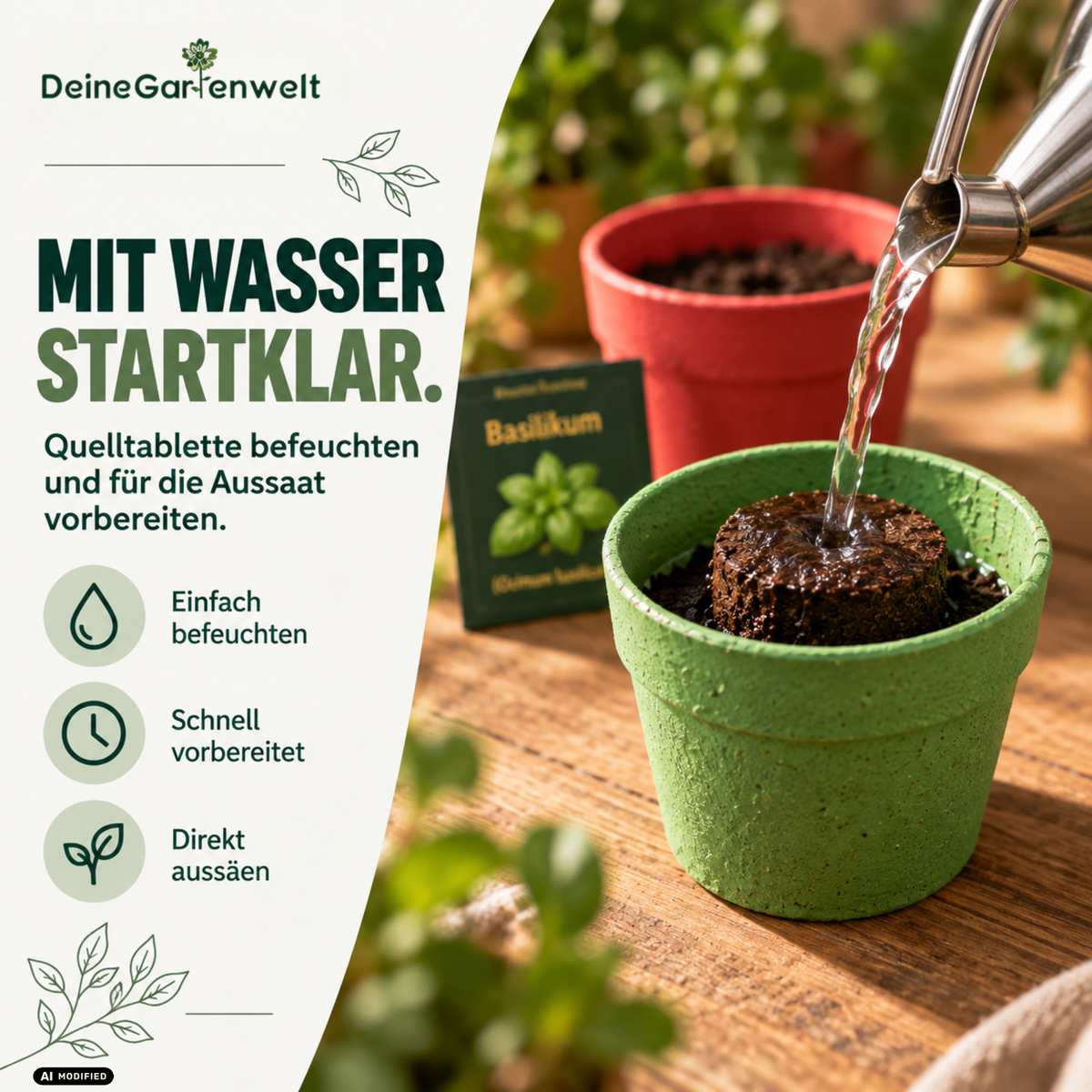 Saatgut Adventskalender mit Anzuchtset – 24 Sorten Blumen, Kräuter & Gemüse
