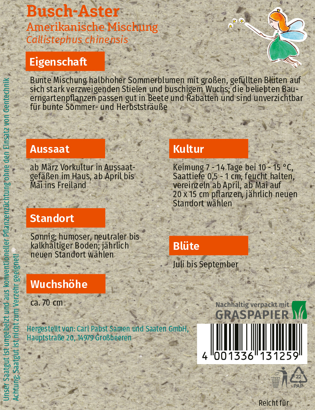 Busch-Aster Amerikanische Mischung