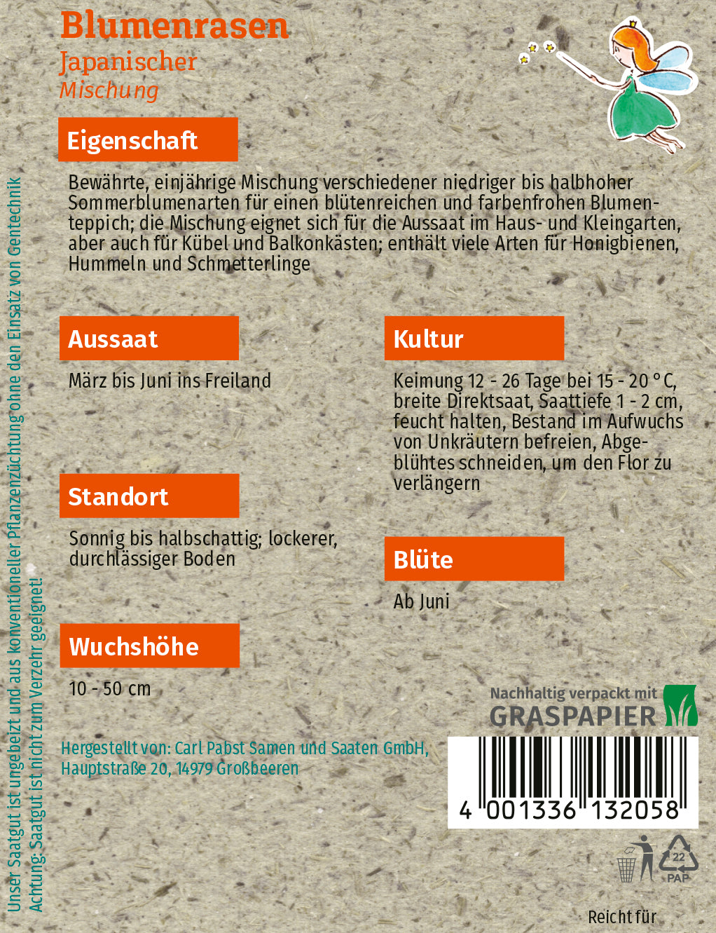 Blumenrasen Japanischer