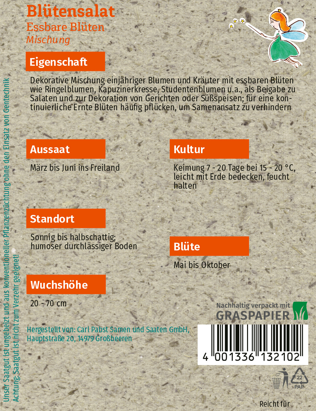 Blütensalat Essbare Blüten Blumenmischung