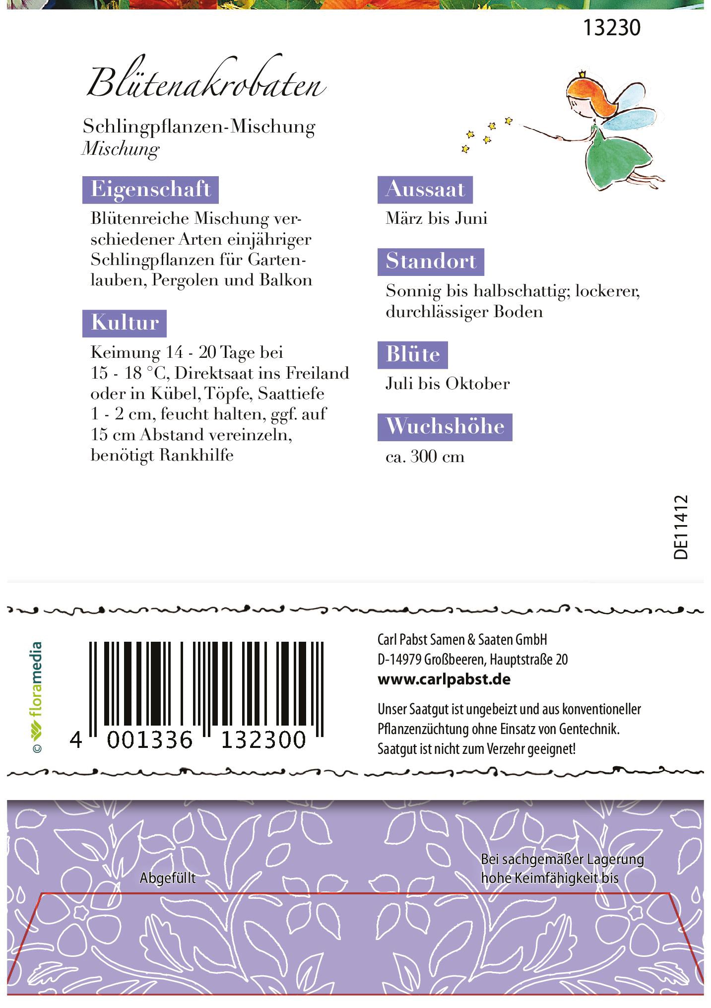 Blütenakrobaten Schlingpflanzen-Mischung