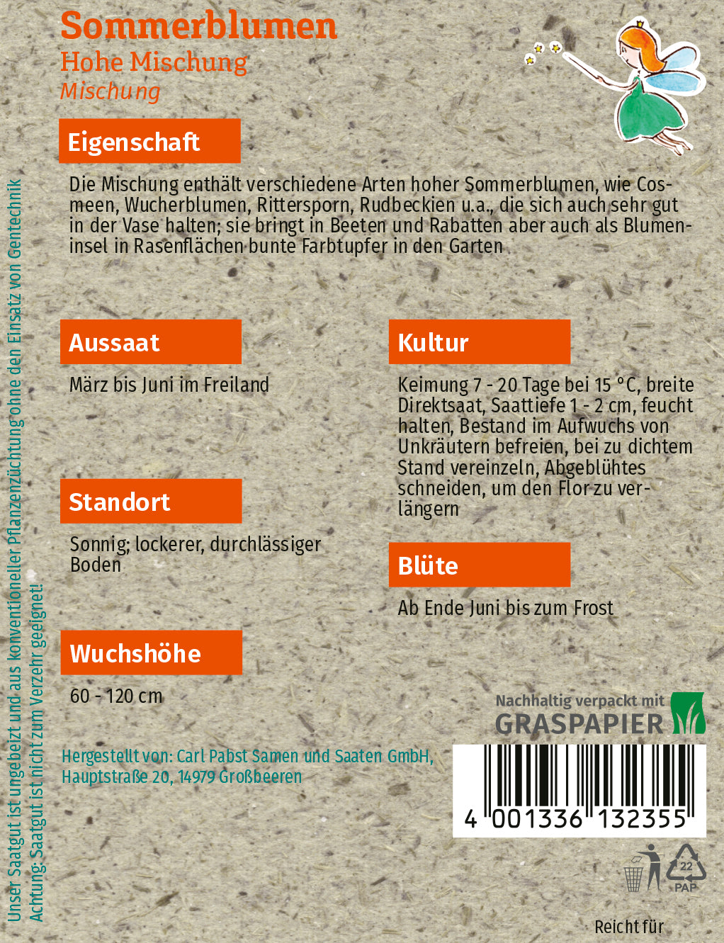 Sommerblumen Hohe Mischung