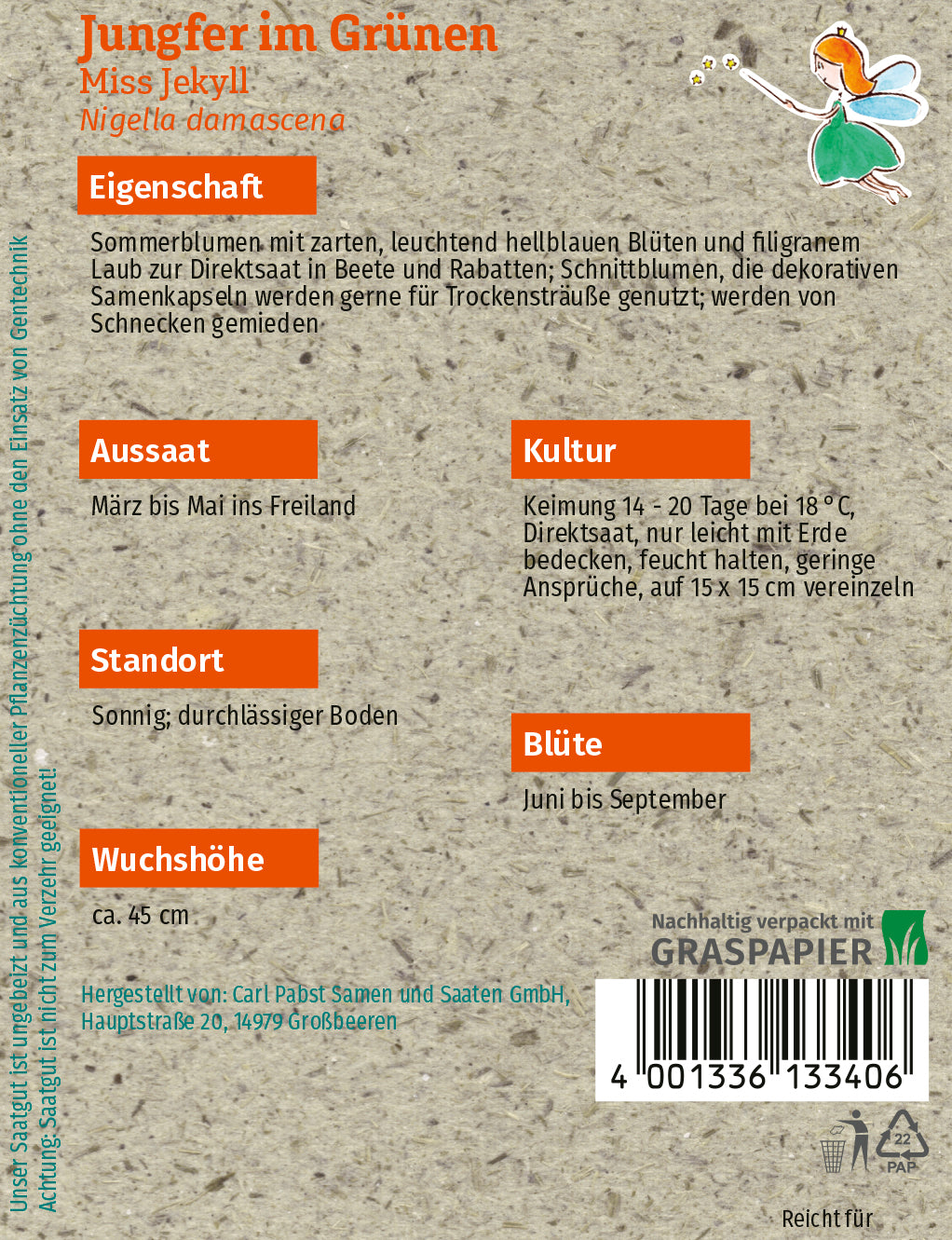 Jungfer im Grünen Miss Jekyll