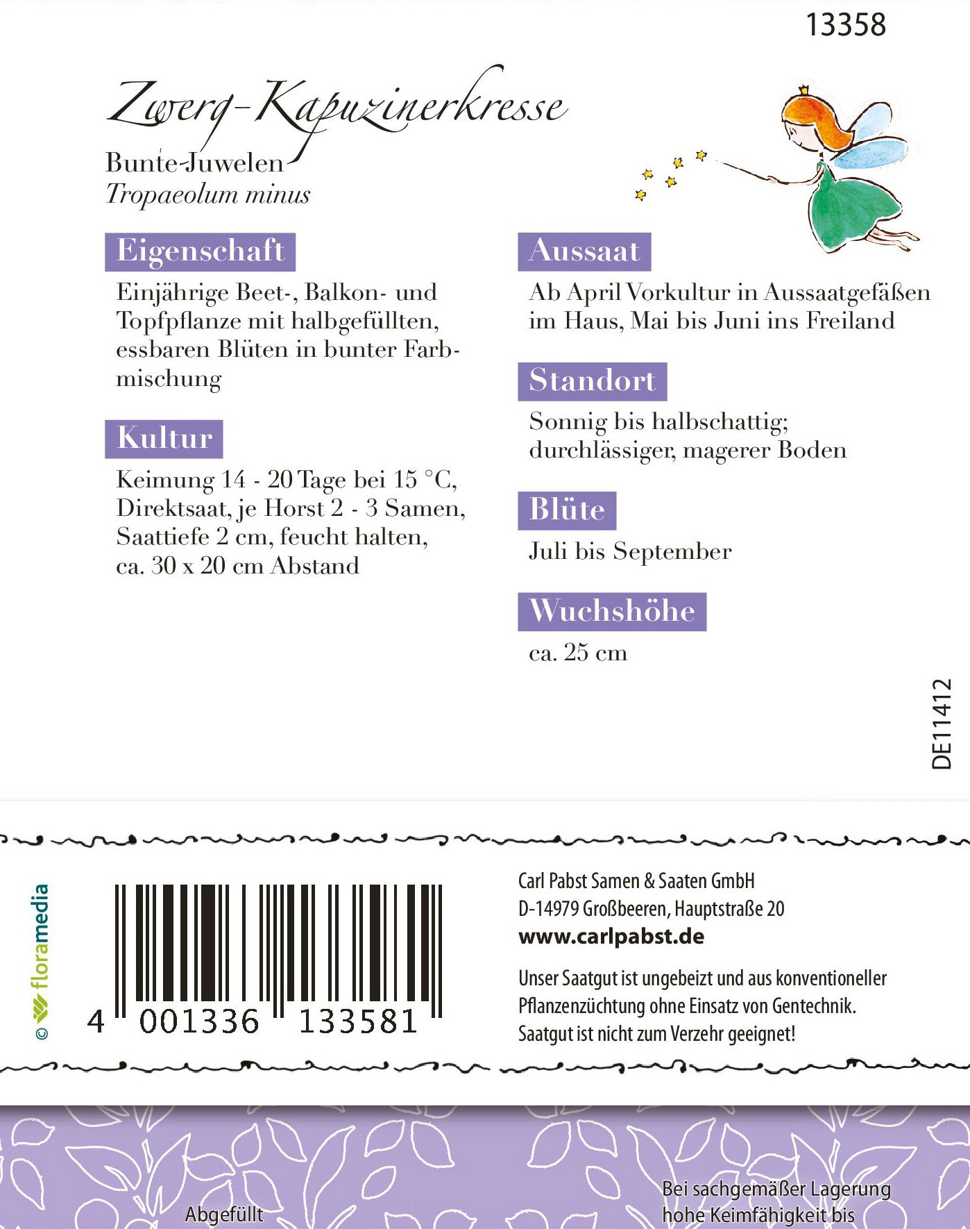 Zwerg-Kapuzinerkresse Bunte Juwelen