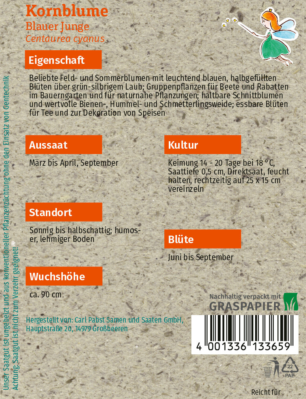 Kornblume Blauer Junge