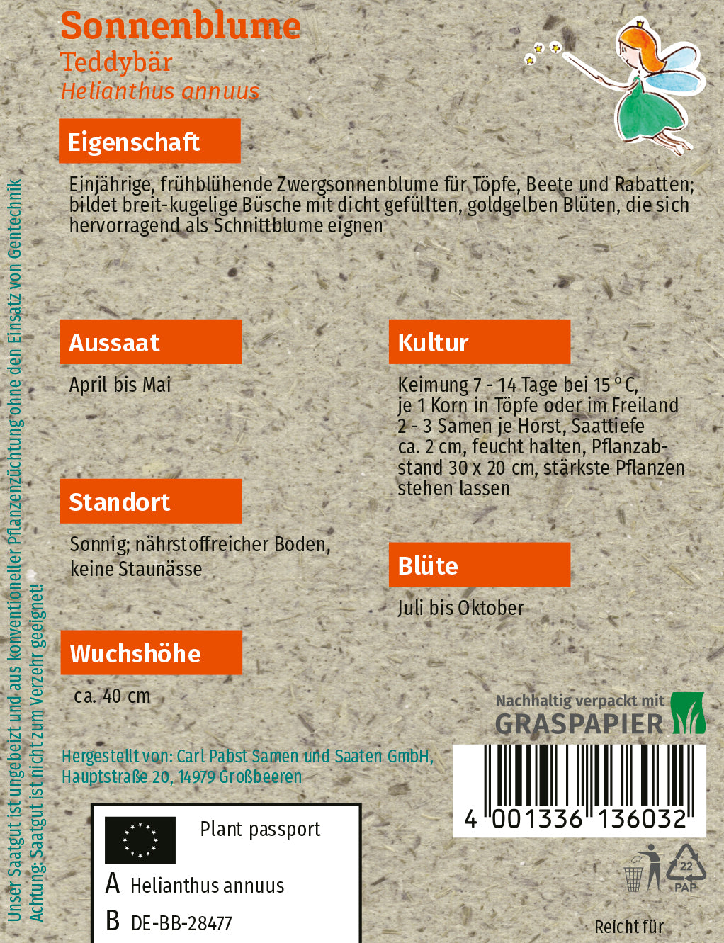 Sonnenblume Teddybär