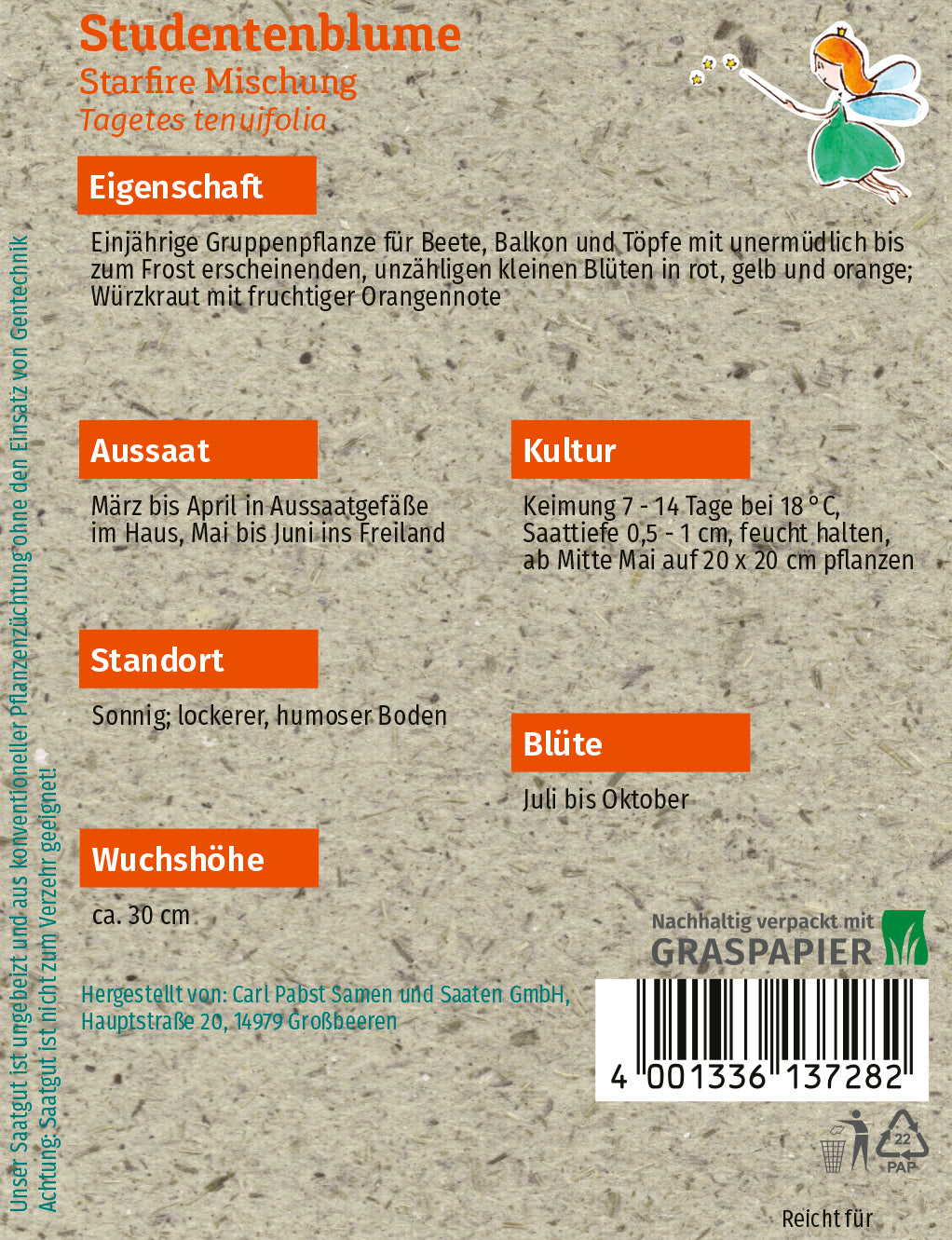 Studentenblume Starfire Mischung