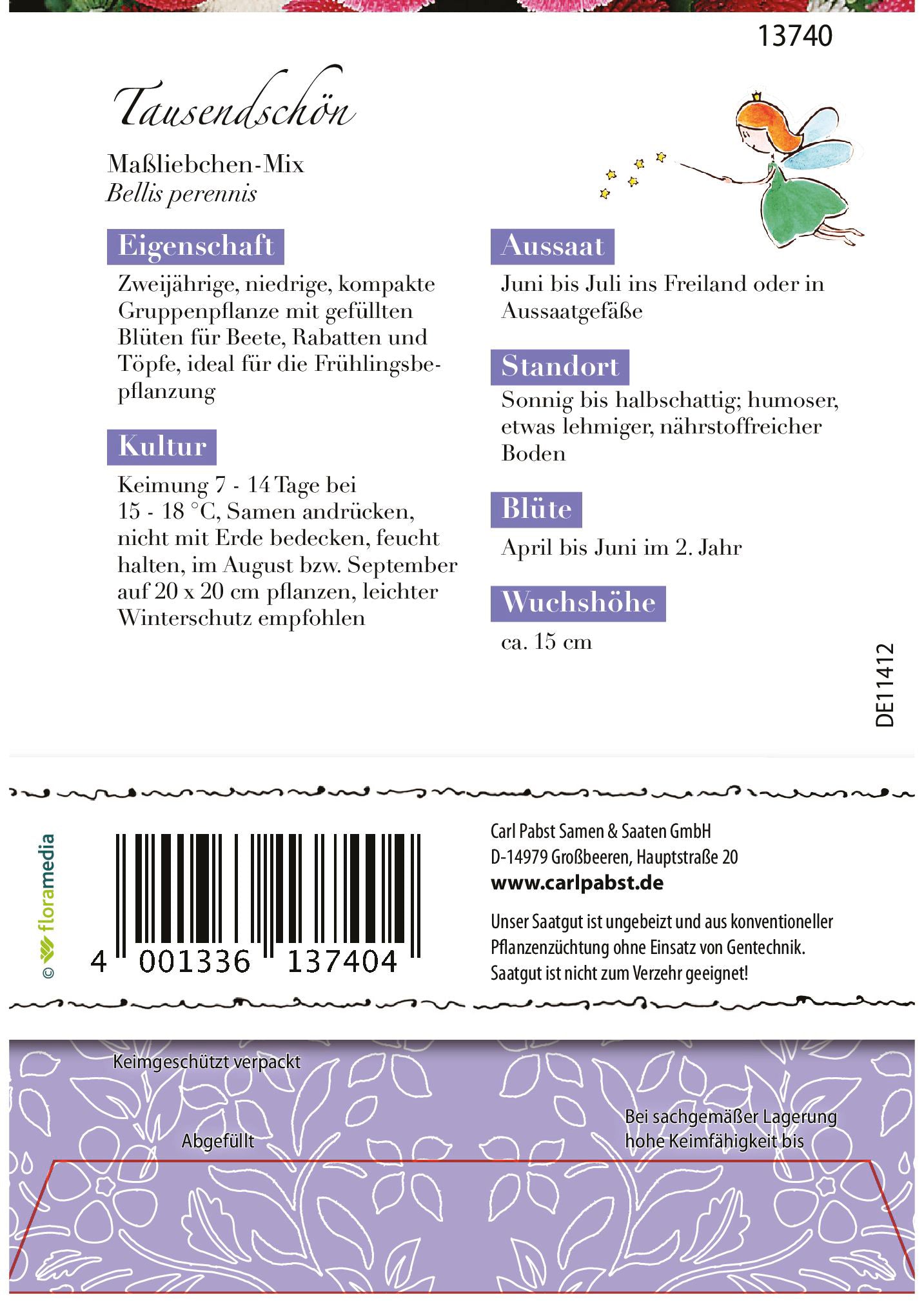 Tausendschön Maßliebchen-Mix