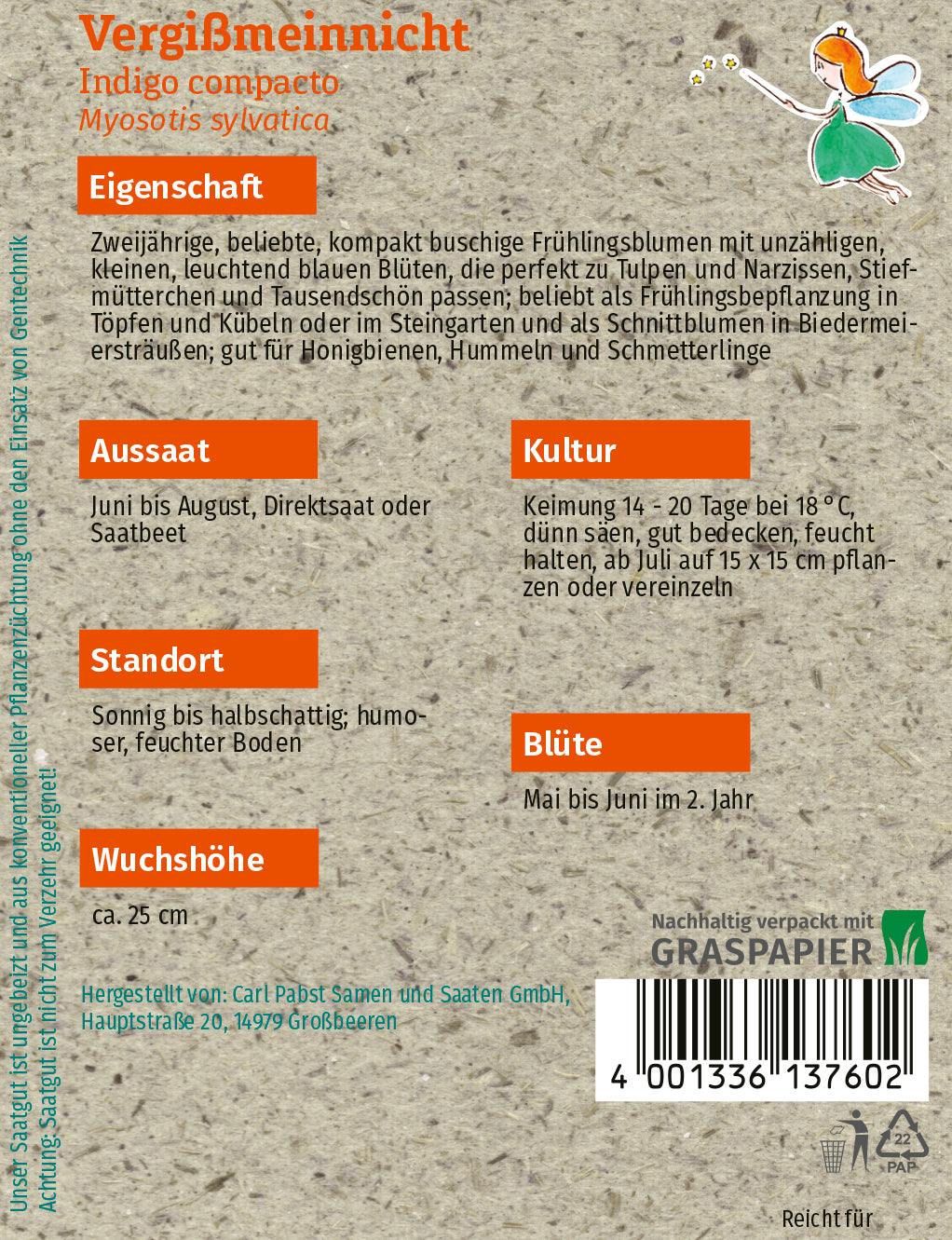 Vergißmeinnicht Indigo compacto