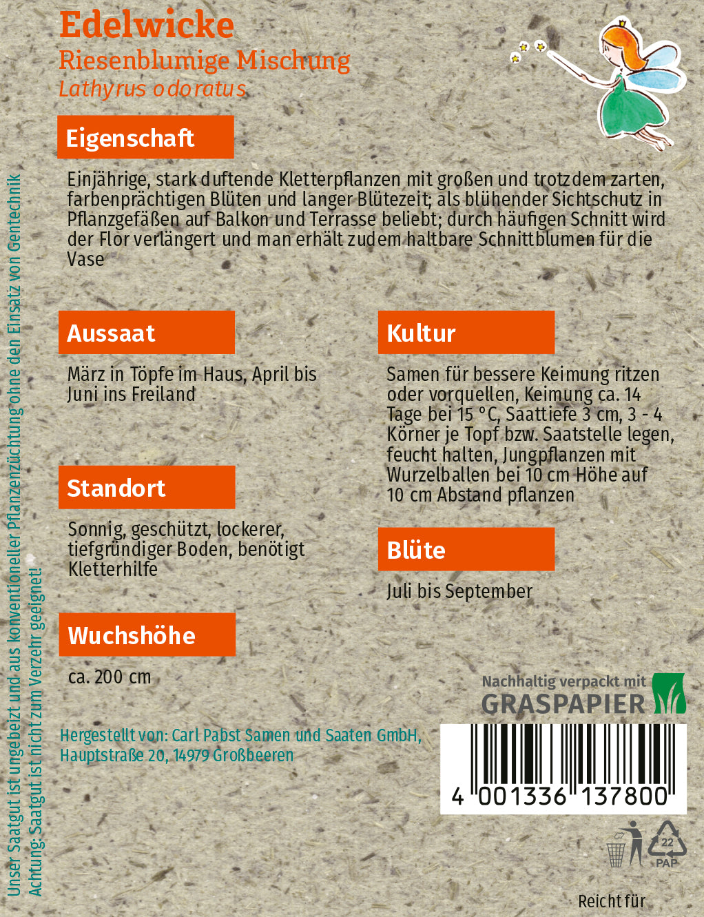 Edelwicke Riesenblumige Mischung