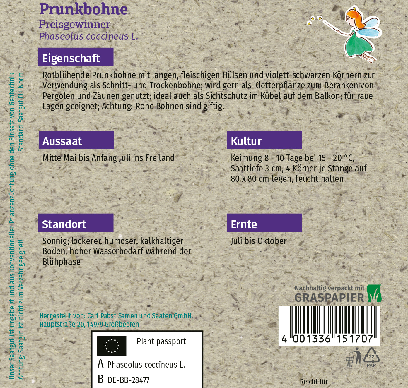 Prunkbohne Preisgewinner