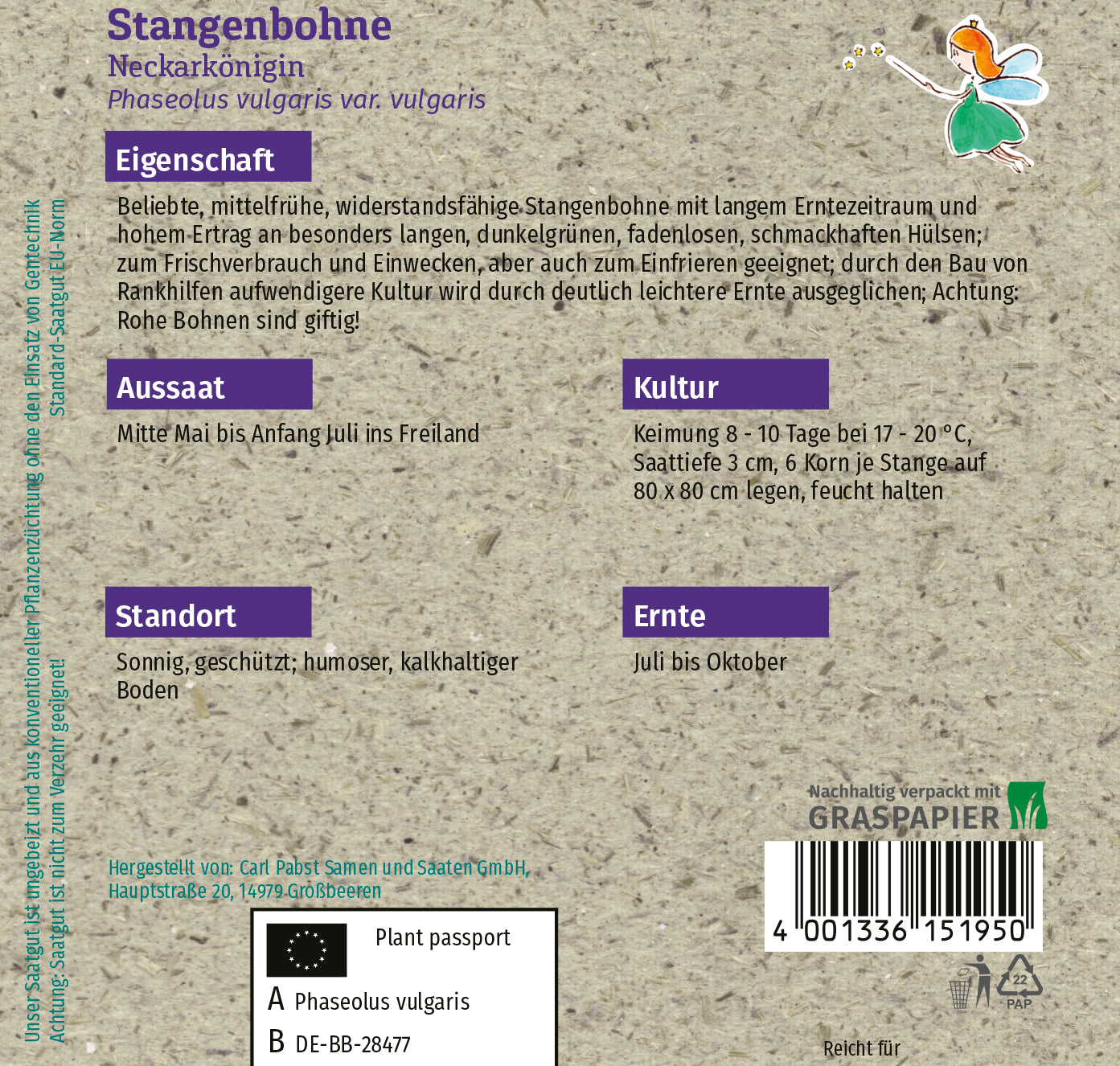 Stangenbohne Neckarkönigin