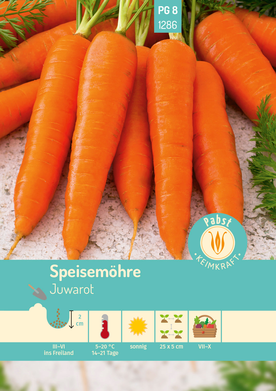 Speisemöhre mittelfrüh & carotinreich Juwarot