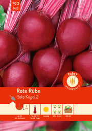 Rote Rübe früh & rund Rote Kugel 2
