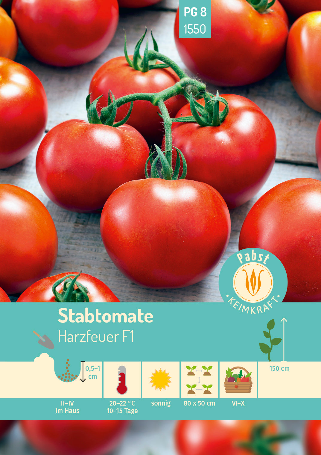 Stabtomate sehr früh & widerstandsfähig Harzfeuer F1