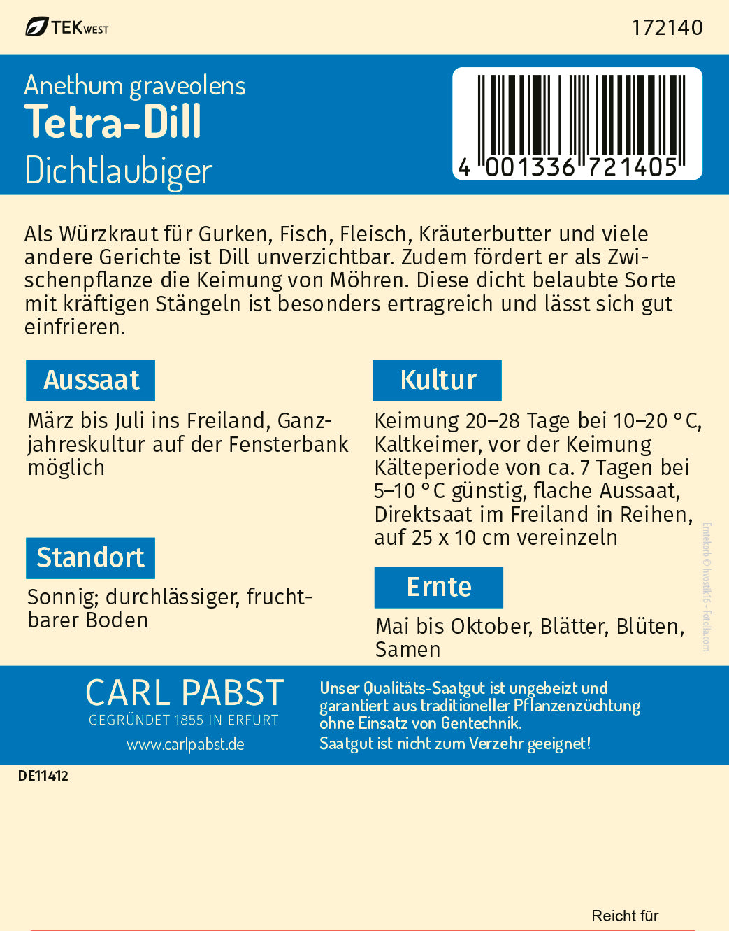Tetra-Dill Dichtlaubiger