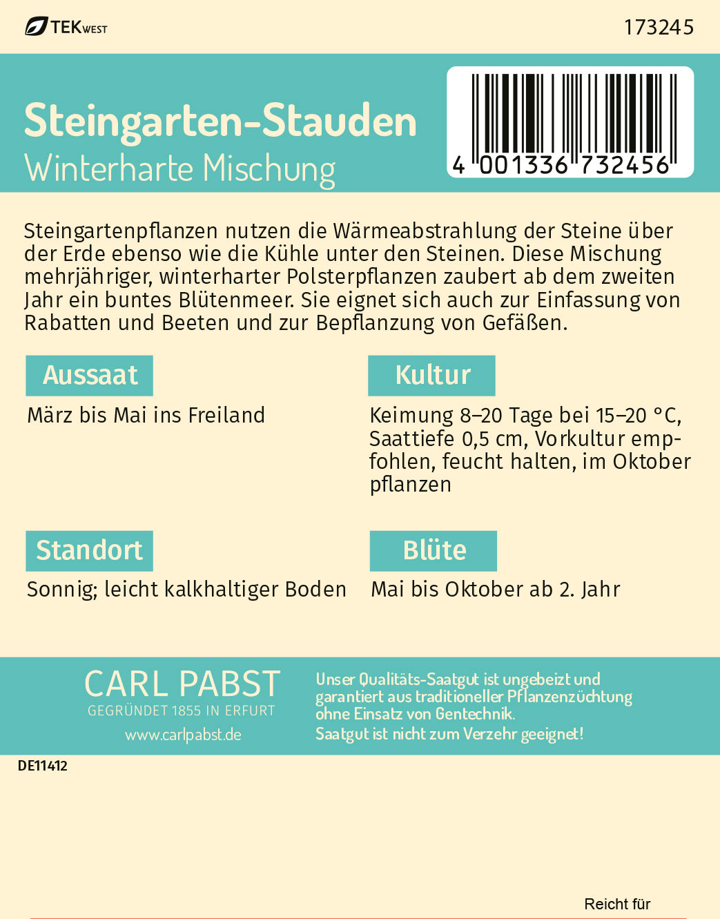 Steingarten-Stauden Winterharte Mischung