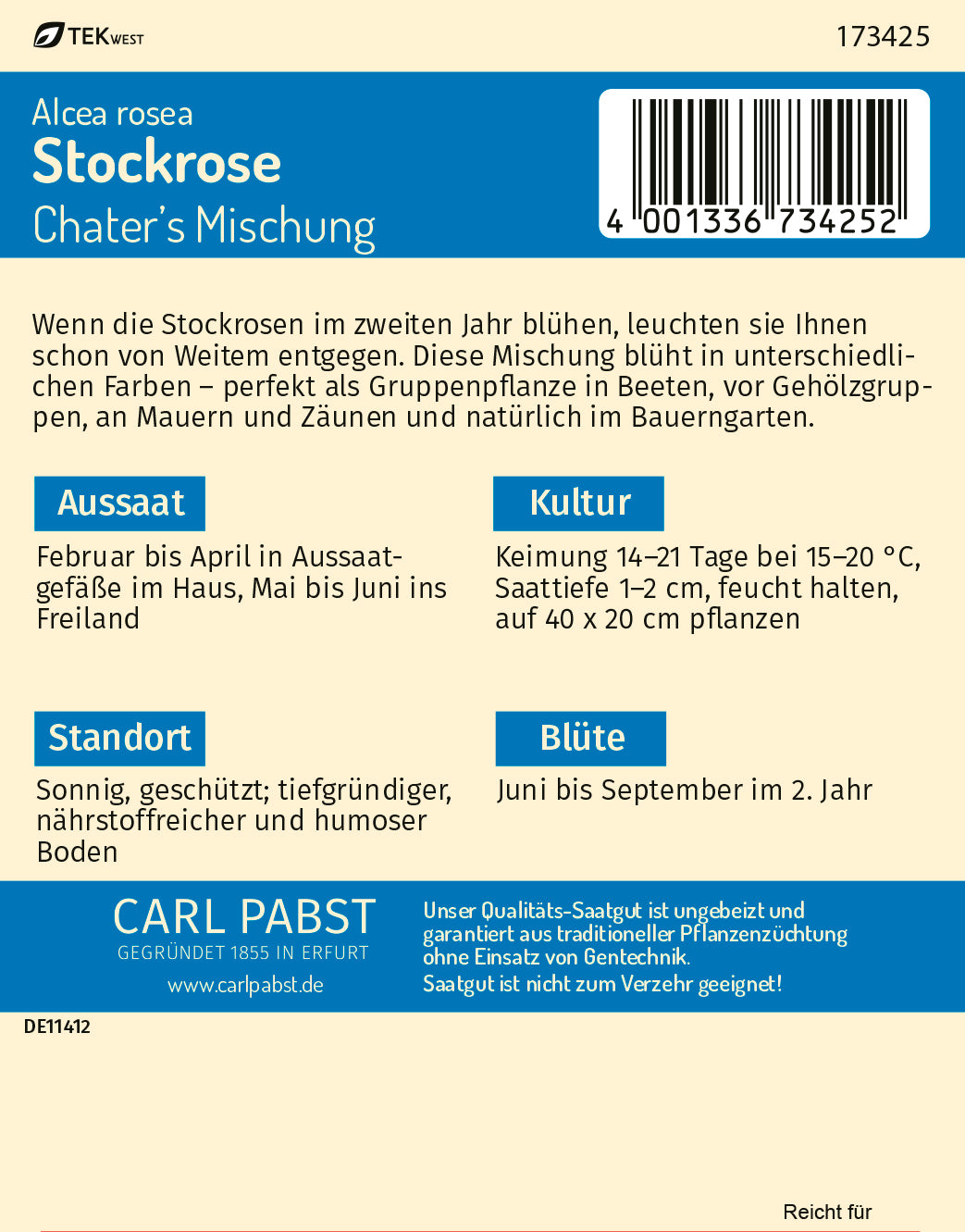 Stockrosen Chater's Mischung